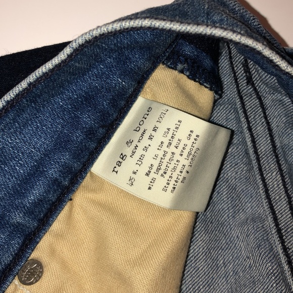 RAG & BONE Mazie Double Indigo Tuxedo skinny - Picture 12 of 16